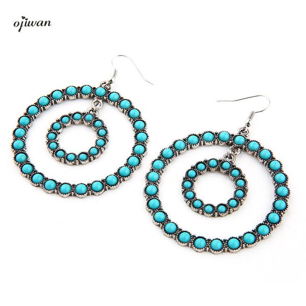 dangle & chandelier ring earring with stones bohemian earrings for women vintage boho double circle gypsy, Silver
dangle & chandelier ring earring with stones bohemian earrings for women vintage boho double circle gypsy, Silver