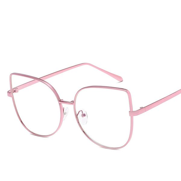 pink cat eye glasses transparent metal frame glasses fashion optics eyeglasses clear lens women men fake female uv400, Black
pink cat eye glasses transparent metal frame glasses fashion optics eyeglasses clear lens women men fake female uv400, Black