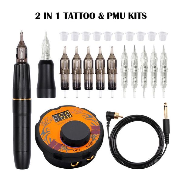 permanent makeup machine tattoo kit rotary pen liner & shader microblading eyebrow eyeliner lip with cartridge needle
permanent makeup machine tattoo kit rotary pen liner & shader microblading eyebrow eyeliner lip with cartridge needle