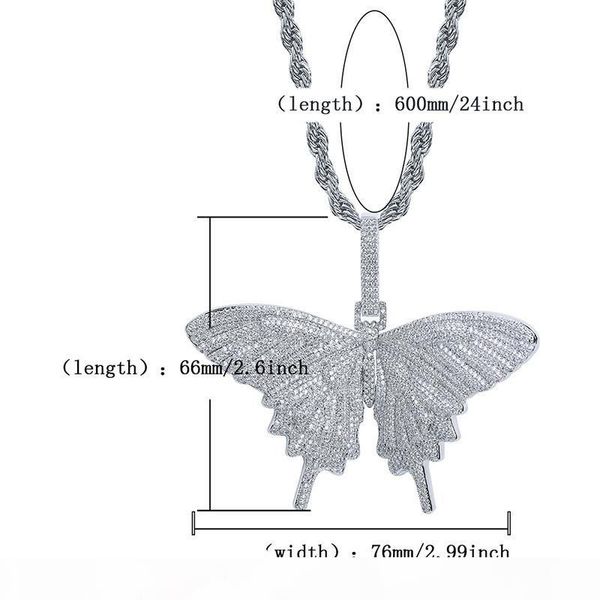 europe and america fashion men and women necklace gold silver color full cz butterfly necklace with rope chain jewelry gifts
europe and america fashion men and women necklace gold silver color full cz butterfly necklace with rope chain jewelry gifts