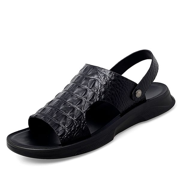 men cuero de shoes mens leather summer slip praia plage masculina sandals piel slippers 39 sandal sandles beach genuine on male, Black
men cuero de shoes mens leather summer slip praia plage masculina sandals piel slippers 39 sandal sandles beach genuine on male, Black