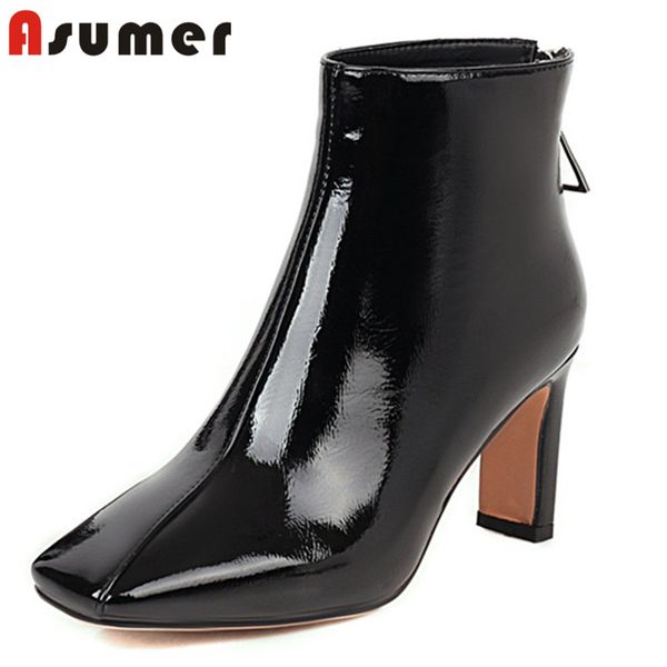 asumer 2020 new arrive big size 48 ankle boots women square toe zip autumn winter high heel boots ladies party wedding shoes, Black
asumer 2020 new arrive big size 48 ankle boots women square toe zip autumn winter high heel boots ladies party wedding shoes, Black