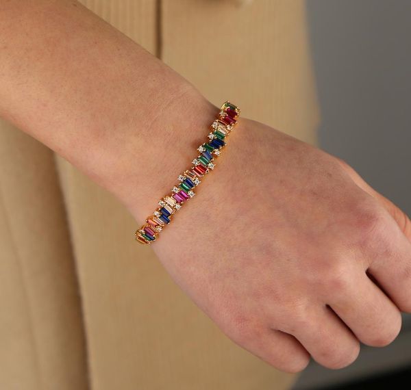 wholesale-rainbow baguette cz band bangle bracelet for women colorful firework cz gorgeous women002, Golden;silver
wholesale-rainbow baguette cz band bangle bracelet for women colorful firework cz gorgeous women002, Golden;silver