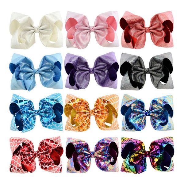 8" fish scales print boutique bows with large hairpins 12pcs girls hair bows headwear bowknot children teens hair accessories, Slivery;white
8" fish scales print boutique bows with large hairpins 12pcs girls hair bows headwear bowknot children teens hair accessories, Slivery;white