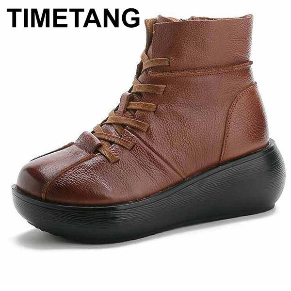 timetangnew authentic ankle boots women flat snow lace up boots winter warm plush waterproof female platform shoes plus size, Black
timetangnew authentic ankle boots women flat snow lace up boots winter warm plush waterproof female platform shoes plus size, Black