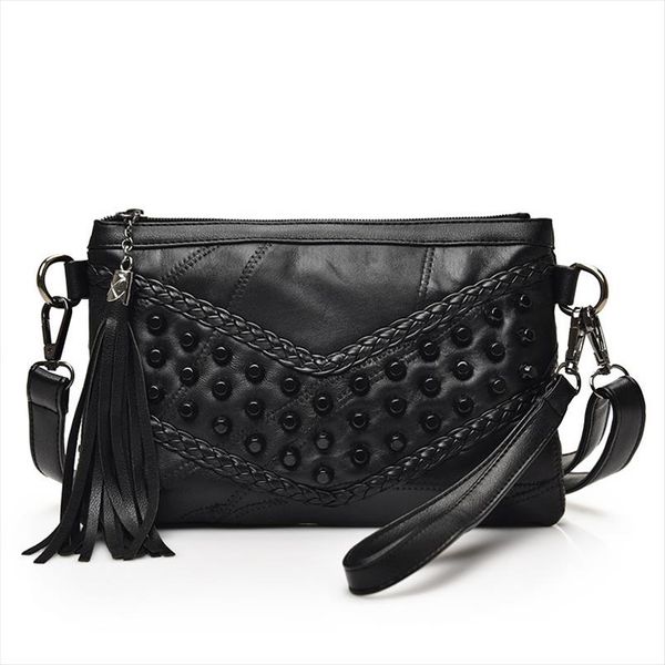 real sheepskin genuine leather women clutch evening bags punk style crossbody bags for female tassel rivet messenger bag lx7203
real sheepskin genuine leather women clutch evening bags punk style crossbody bags for female tassel rivet messenger bag lx7203