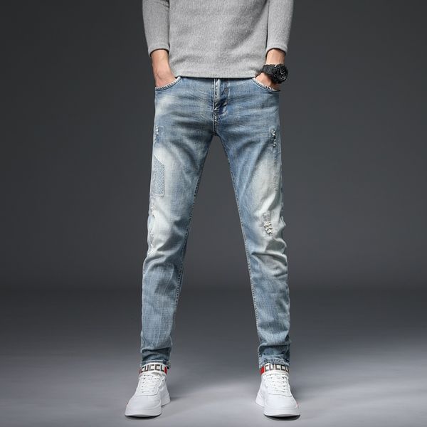 men's jeans 2021 autumn winter men slim fit denim joggers stretch male jean pants blue fashion casual hombre 28-38,m005
men's jeans 2021 autumn winter men slim fit denim joggers stretch male jean pants blue fashion casual hombre 28-38,m005