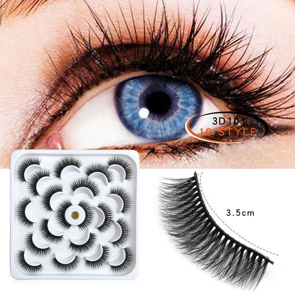 false eyelashes 10 pairs natural fake lashes long makeup 3d mink eyelash extension for beauty
false eyelashes 10 pairs natural fake lashes long makeup 3d mink eyelash extension for beauty