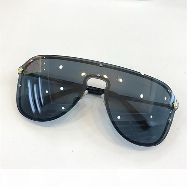 2180 sunglasses for women men designer rimless frame connection lens uv400 coating mirrorr lens steampunk summer big style comw with case, White;black