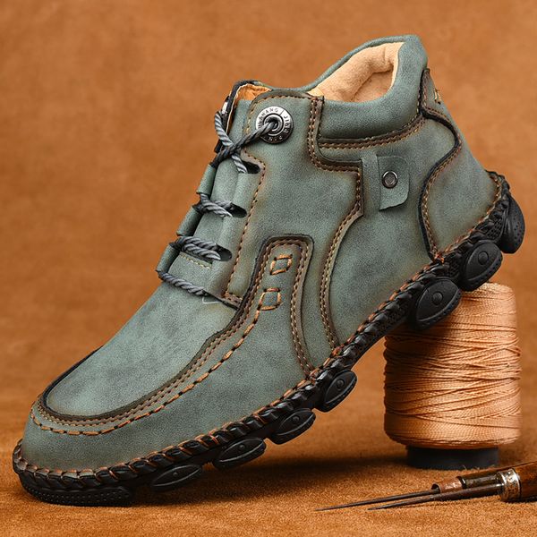 valstone men leather ankle boots autumn casual lace-up flat high-shoes winter male outdoor round toe non-slip botas, Black
valstone men leather ankle boots autumn casual lace-up flat high-shoes winter male outdoor round toe non-slip botas, Black