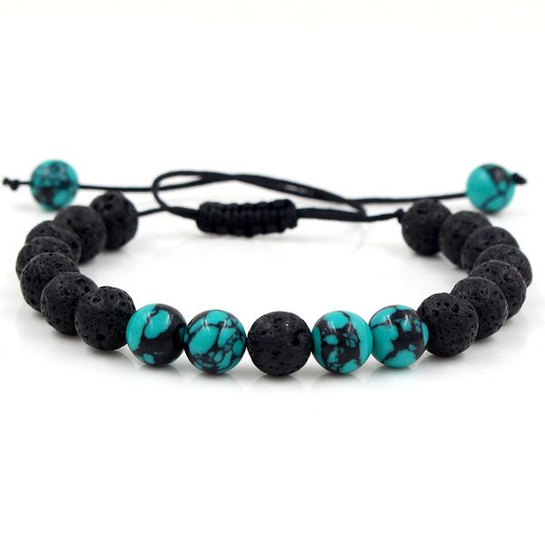 ethnic natural lava stone braiding bead bracelet handmade adjustable bracelet men women yogi, Red;blue
ethnic natural lava stone braiding bead bracelet handmade adjustable bracelet men women yogi, Red;blue