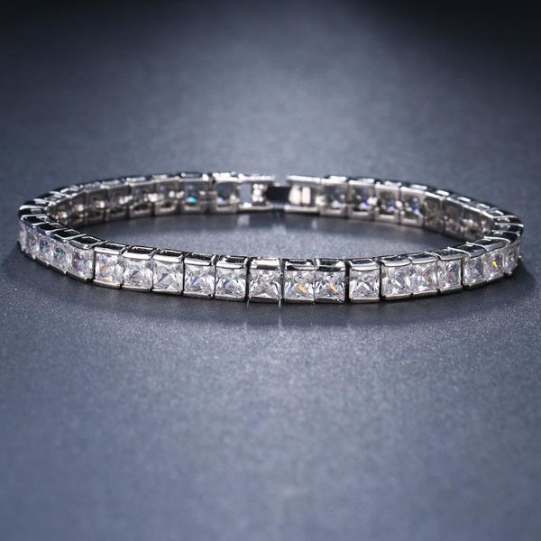 emmaya 3 colors zircon stone square bracelet for women european style authentic silver color jewelry christmas gift, Black
emmaya 3 colors zircon stone square bracelet for women european style authentic silver color jewelry christmas gift, Black