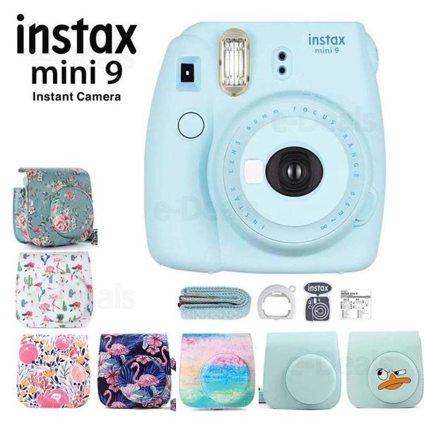 instax mini 9 instant film camera ice blue + quality soft pu leather carry case with shoulder belt
instax mini 9 instant film camera ice blue + quality soft pu leather carry case with shoulder belt
