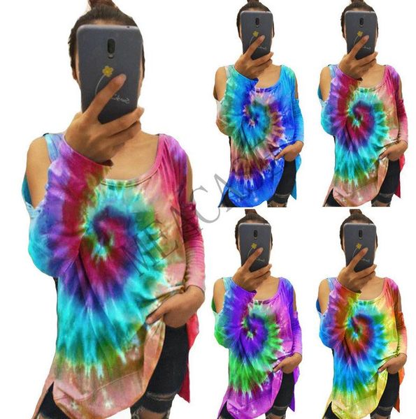 2020 women tie-dye print long sleeve t shirt sweater autumn and winter all-match casual strapless loose sports women clothing d81103, White
2020 women tie-dye print long sleeve t shirt sweater autumn and winter all-match casual strapless loose sports women clothing d81103, White