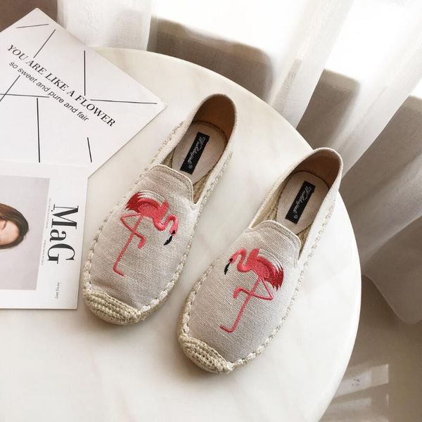 женщины холст flamingo вышивка espadrilles стелька квартиры вышитые slipony обувь, Black
женщины холст flamingo вышивка espadrilles стелька квартиры вышитые slipony обувь, Black