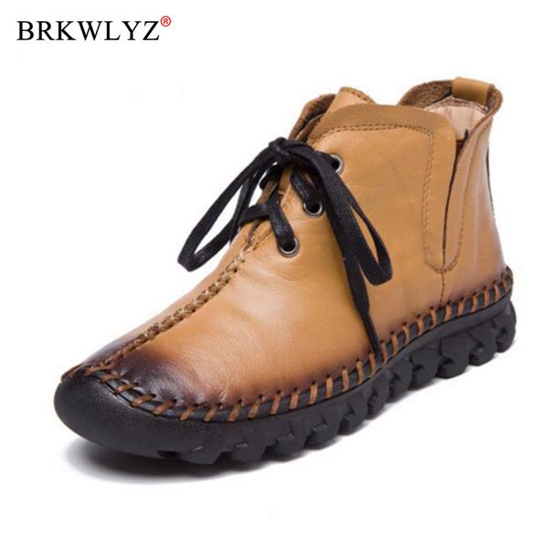 boots women leather winter handmade lace-up woman shoes casual full genuine ankle for, Black
boots women leather winter handmade lace-up woman shoes casual full genuine ankle for, Black