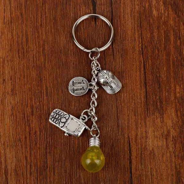 heyu jewelry phone light bulm pendant keychain stranger thing key rings car accessories clef, Silver
heyu jewelry phone light bulm pendant keychain stranger thing key rings car accessories clef, Silver