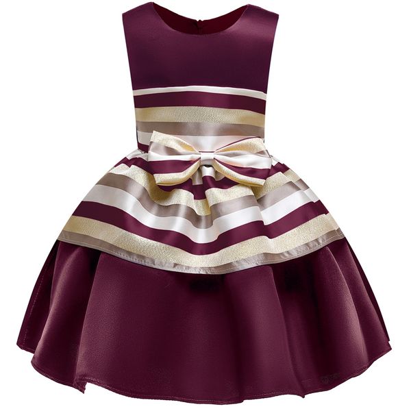 girl's dresses flower girl wedding party dress bow stripe baby anniversary birthday evening vestido, Red;yellow
girl's dresses flower girl wedding party dress bow stripe baby anniversary birthday evening vestido, Red;yellow