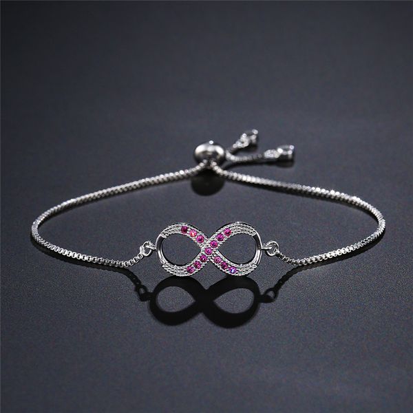newbuy classic 8 shape infinity bracelets for elegant women clear cubic zirconia inlay charm bracelet female party jewelry, Golden;silver
newbuy classic 8 shape infinity bracelets for elegant women clear cubic zirconia inlay charm bracelet female party jewelry, Golden;silver