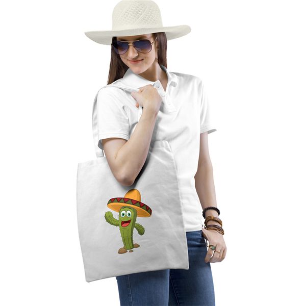 women shoulder bag fashion cactus drawing print reusable shopping canvas tote bag female shopper student book bags gift
women shoulder bag fashion cactus drawing print reusable shopping canvas tote bag female shopper student book bags gift
