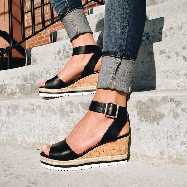 2020 sandals retro womens fashion open toe ankle platform wedges shoes sandals roman character shoes plus size 35 43 drop, Black
2020 sandals retro womens fashion open toe ankle platform wedges shoes sandals roman character shoes plus size 35 43 drop, Black