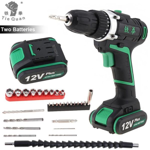 100 - 240v cordless 12v plus electric drill with 2 lithium batteries and 29pcs accessories set for handling screws /punching
100 - 240v cordless 12v plus electric drill with 2 lithium batteries and 29pcs accessories set for handling screws /punching