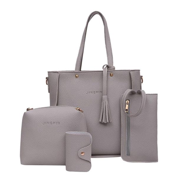 women four set handbag shoulder bags four pieces tote bag crossbody wallet bags casual female tote bolsos #r15
women four set handbag shoulder bags four pieces tote bag crossbody wallet bags casual female tote bolsos #r15