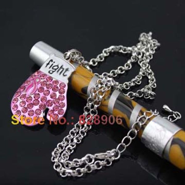 1pc new style breast cancer awareness pink ribbon jewelry necklace, pink ribbon fighting box gloves pendant necklace for breast, Silver
1pc new style breast cancer awareness pink ribbon jewelry necklace, pink ribbon fighting box gloves pendant necklace for breast, Silver