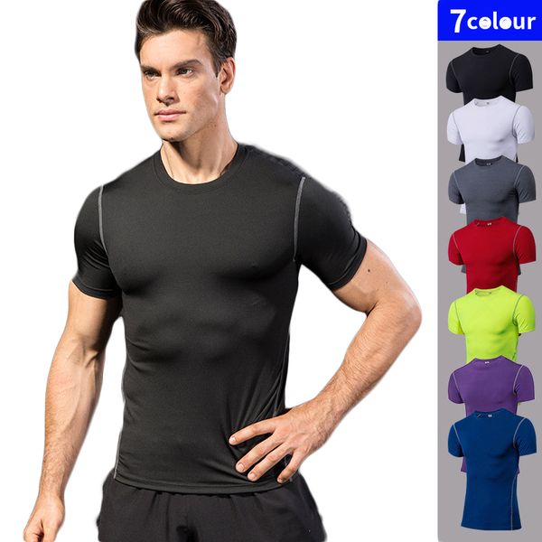 quick dry sport shirt men running fitness soccer basketball jersey gym shirt man sportswear compress tights man's t-shirt, White;black
quick dry sport shirt men running fitness soccer basketball jersey gym shirt man sportswear compress tights man's t-shirt, White;black