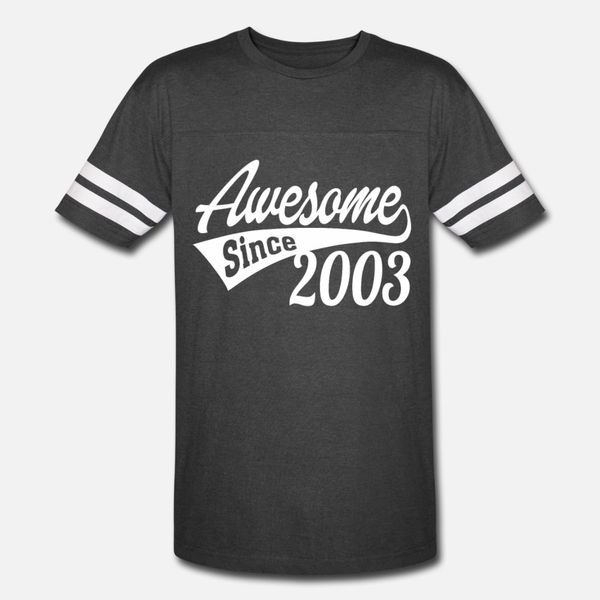 awesome since 2003 t shirt men printed short sleeve o-neck clothing famous authentic spring unique shirt
awesome since 2003 t shirt men printed short sleeve o-neck clothing famous authentic spring unique shirt