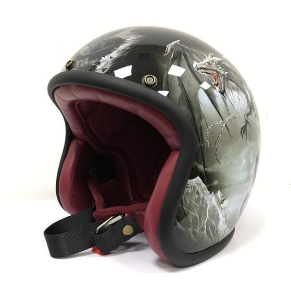 2020 fashion vintage motorcycle helmet men 3/4 open face retro half women scooter helmet tyrannosaur moto casco dot ece
2020 fashion vintage motorcycle helmet men 3/4 open face retro half women scooter helmet tyrannosaur moto casco dot ece