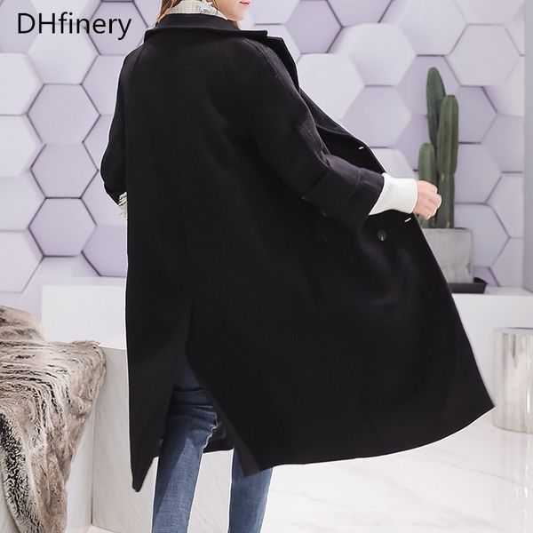 dhfinery women solid color wool coat for bust 99-130cm winter double breasted long vintage woolen coat plus size -5xl b890, Black
dhfinery women solid color wool coat for bust 99-130cm winter double breasted long vintage woolen coat plus size -5xl b890, Black