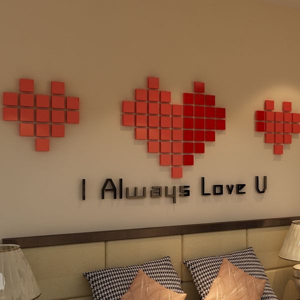 2019 love mosaic 3d wall stickers romantic wedding room diy wall decor love hearts wall sticker acrylic decal room art mural
2019 love mosaic 3d wall stickers romantic wedding room diy wall decor love hearts wall sticker acrylic decal room art mural