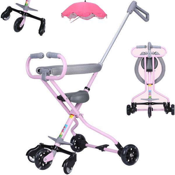 ultralight baby stroller with pu wheels toddler easy ride tricycle travel toddle tricycle with umbrella
ultralight baby stroller with pu wheels toddler easy ride tricycle travel toddle tricycle with umbrella