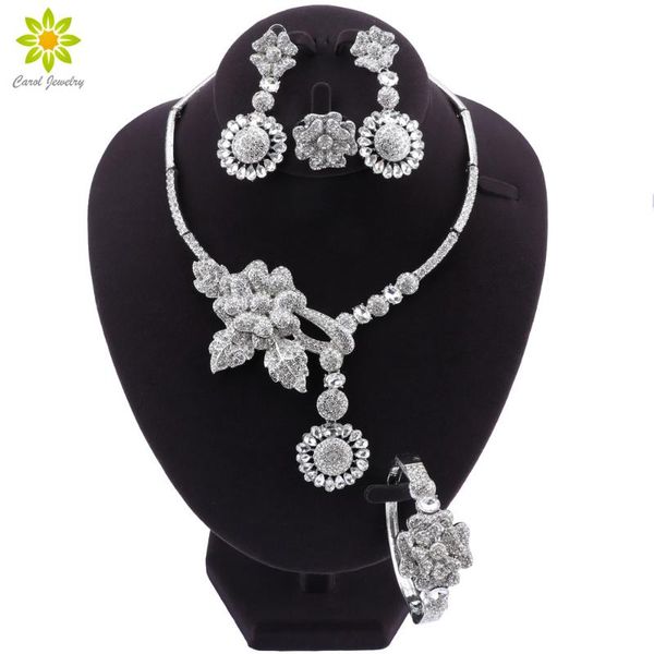 bridal wedding silver plated jewelry set dubai charm crystal necklace bracelet earrings ring sets for women
bridal wedding silver plated jewelry set dubai charm crystal necklace bracelet earrings ring sets for women