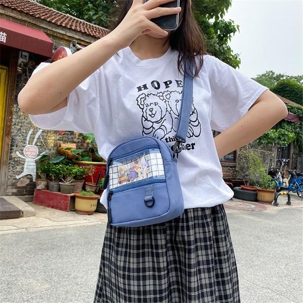 симпатичный мультфильм медведь casual all-матч корейский симпатичный прозрачно мешок плеча zipper lattice печати лоскутной crossbody сумки д
симпатичный мультфильм медведь casual all-матч корейский симпатичный прозрачно мешок плеча zipper lattice печати лоскутной crossbody сумки д