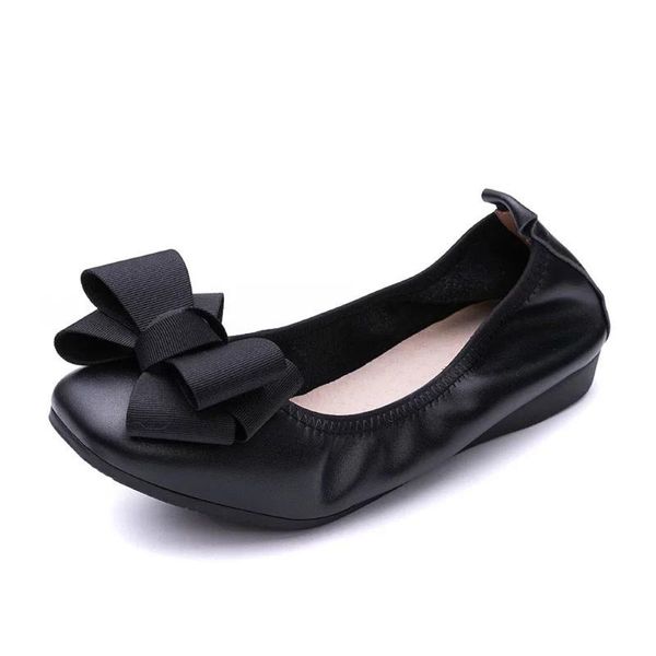 women's shoes new hapucky fashion ballet shoes genuine leather flat breathable walking comfort round toe women, Black
women's shoes new hapucky fashion ballet shoes genuine leather flat breathable walking comfort round toe women, Black