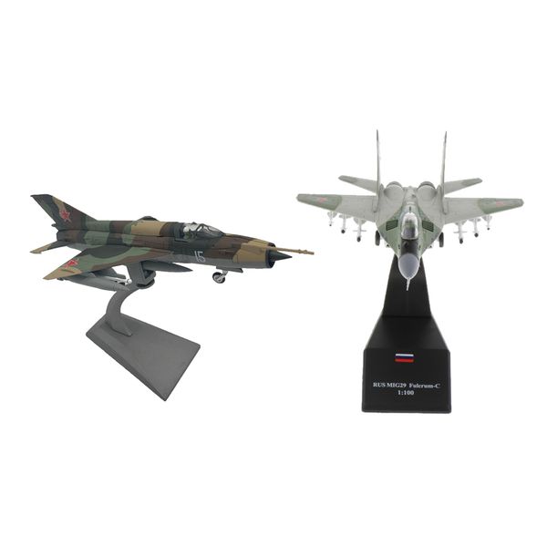 2pcs 1/72 scale миг-21 самолет + 1/100 scale миг-29 самолет военно армии модель украшение номера
2pcs 1/72 scale миг-21 самолет + 1/100 scale миг-29 самолет военно армии модель украшение номера