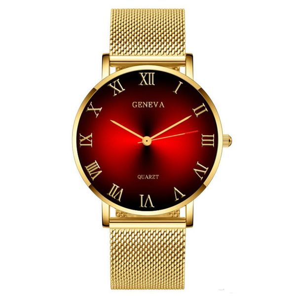 15 colors roma gradient alloy mesh belts quartz watches for mens male business fashion leisure casual wrs gift wristwatches, Slivery;brown
15 colors roma gradient alloy mesh belts quartz watches for mens male business fashion leisure casual wrs gift wristwatches, Slivery;brown
