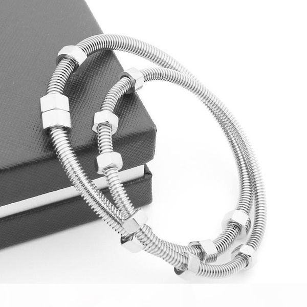 gold color elegant jewelry stainless steel jewelry fashion nut bangles for women, Black
gold color elegant jewelry stainless steel jewelry fashion nut bangles for women, Black