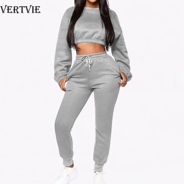 vertvie 2 piece set women oversized sweatshirt set autumn sportwear solid tracksuit sweatpants female suit short sweatshirts, Black;blue
vertvie 2 piece set women oversized sweatshirt set autumn sportwear solid tracksuit sweatpants female suit short sweatshirts, Black;blue