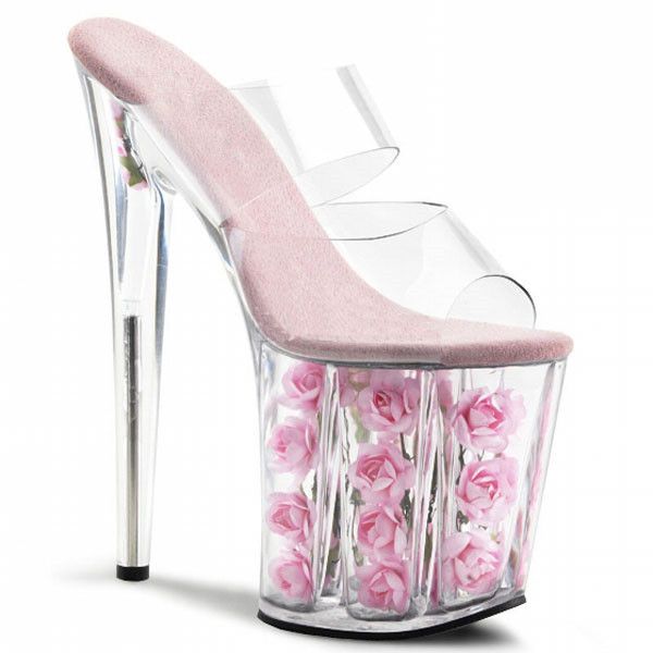 rncksi 20cm clear crystal sandals super high heel thin heel flower waterproof platform sky high nightclub model appeal, Black
rncksi 20cm clear crystal sandals super high heel thin heel flower waterproof platform sky high nightclub model appeal, Black