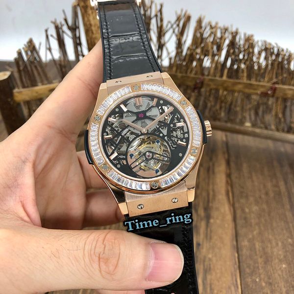 version 505.ox.0180.lr.0904 skeleton dial rose gold diamond bezel true tourbillon mechanical movement mens watch leather strap watches, Slivery;brown
version 505.ox.0180.lr.0904 skeleton dial rose gold diamond bezel true tourbillon mechanical movement mens watch leather strap watches, Slivery;brown