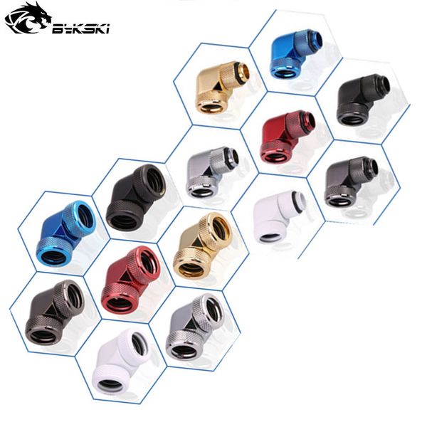 bykski 90 degree dual female or male-female fitting rotary connector g1/4 x 2 hand compression for od14mm rigid tubing
bykski 90 degree dual female or male-female fitting rotary connector g1/4 x 2 hand compression for od14mm rigid tubing