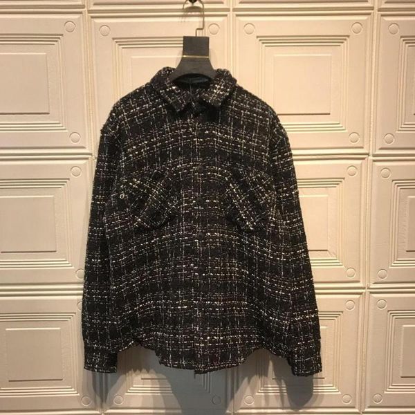 owen seak men casual shirts coat gothic style men's clothing plaid autumn women shirts, White;black
owen seak men casual shirts coat gothic style men's clothing plaid autumn women shirts, White;black