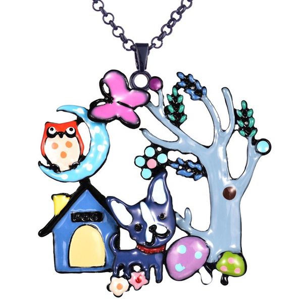 women necklace women's enamel animal dog necklace pendants for children fashion long alloy chain birthday present necklaces, Silver
women necklace women's enamel animal dog necklace pendants for children fashion long alloy chain birthday present necklaces, Silver