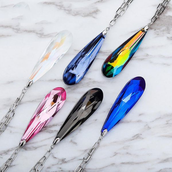 2020 new luxurious multicolor drop shape zircon pendant exaggeration necklace hip hop fashion delicate jewelry for gift women's necklac, Silver
2020 new luxurious multicolor drop shape zircon pendant exaggeration necklace hip hop fashion delicate jewelry for gift women's necklac, Silver