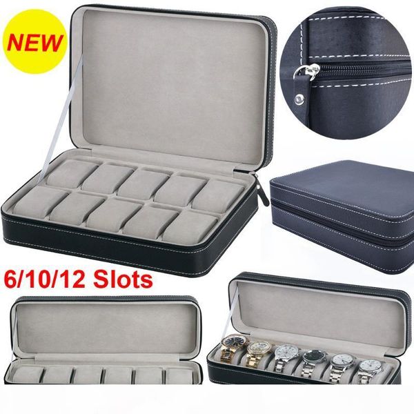 6 10 12 slots portable leather watch box your watch good organizer jewelry storage box zipper easy carry men new d40, Black;blue
6 10 12 slots portable leather watch box your watch good organizer jewelry storage box zipper easy carry men new d40, Black;blue