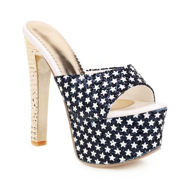 mkkhou 31-48 super size 2020 sequin star waterproof slippers 15cm super high heel chunky sandals open shoes for women, Black
mkkhou 31-48 super size 2020 sequin star waterproof slippers 15cm super high heel chunky sandals open shoes for women, Black