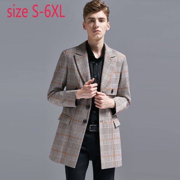 men's suits & blazers arrival fashion long plaid suit men spring autumn handsome coat large casual plus size s m xl2xl3xl4xl5, White;black
men's suits & blazers arrival fashion long plaid suit men spring autumn handsome coat large casual plus size s m xl2xl3xl4xl5, White;black